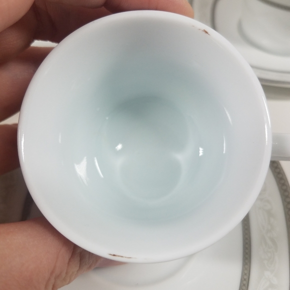 Alpine Cuisine Fine Porcelain 10pc Teacup and Saucer Set - Picture 6 of 12